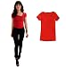 ArTeeCollage Women's Luxury Modal Asymmetric Red Top S M L