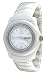 Oniss #ON8400-L Womens Slick Midsize White Ceramic Watch