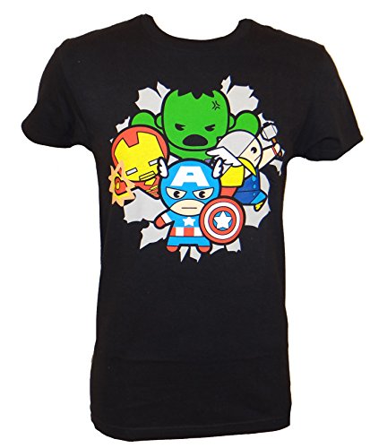 Avengers Blast Group Kawaii Adult T-Shirt