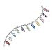 Sterling Silver-Plated Flip Flop Fun Charm Bracelet