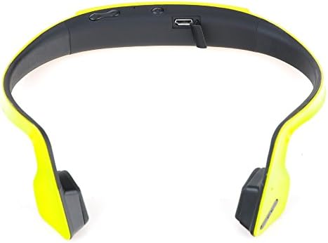 2 in 1 Bone Conduction Open Ear Wireless Stereo Bluetooth4.1 Headset Earphone (light yellow)