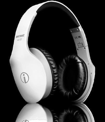 RHYTHMZ PRO HD On Ear Headphones (White) by Rhythmz