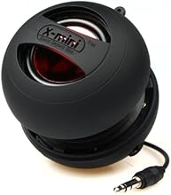XMI X-Mini II 2nd Generation Capsule Speaker with 3.5mm Jack Compatible with iPhone/iPad/iPod/Smartphones/Tablets/MP3 Player/Laptop - Black