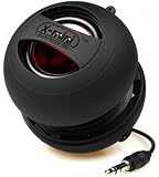 X-Mi X Mini II Capsule-Lautsprecher der 2. Generation für iPhone / iPad 2/3 / iPod / MP3 / Laptop - Schwarz