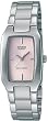 Casio Women's Core LTP1165A-4C Silver Stainless-Steel Quartz Watch with Pink Dial