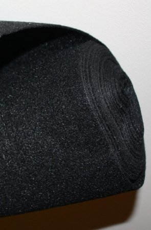 20'L*4' wide POLYMAT BLACK Speaker Sub Box Carpet Truck Car Trunk Liner, Dash Cover, Interior Headliner Carpet