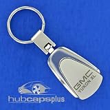New Gmc Yukon Chrome Tear Drop Stylish Key Chain Ring