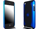 Novo iPod Touch 4, 4G Hard Case "Flux" Blau und Schwarz Hülle Taschen und Free Screen Guard