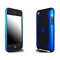 Novo iPod Touch 4, 4G Hard Case "Flux" Blau und Schwarz H�lle Taschen und Free Screen Guard