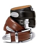 Tasso Elba Leather Jeweled Golf Belt