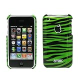 Apple iPhone 3G, 3Gs Stealth Cover Polycarbonate Shell Case, Green/Black Zebra Print 41Eq8UOd%2BIL. SL160 Apple iPhone 3G, 3Gs Stealth Cover Polycarbonate Shell Case, Green/Black Zebra Print