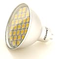 SuperLEDTM MR16 12v LED BULB 5.5W WITH 27 x 5050 SMD LEDs IN WARM WHITE THE BRIGHTEST SMD BULBS AVAILABLE EMITTING 460 LUMENS - EXTREMELY - BRIGHT PERFECT FOR REPLACING HALOGEN BULBS