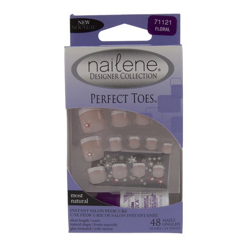 Nailene Perfect Toes False ToeNails Designer Collection - Floral 71121 Preisvergleich