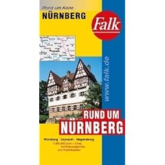 Falk Rund um Karte Rund um N�rnberg 1:200 000 W�rzburg - Bayreuth - Regensburg
