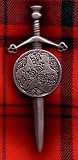 Sword and Targe, Celtic Horses Kilt Pin