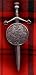 Sword and Targe, Celtic Horses Kilt Pin