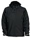 Herren Softshell-Kapuzenjacke schwarz Größe M