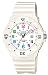 Casio #LRW200H-7BV Women's White Rubber Band 100M Sports Analog Watch