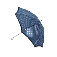 (クリアインプレッション)CLEAR IMPRESSION Rain◆ハートドット&フリル傘 ネイビー 40