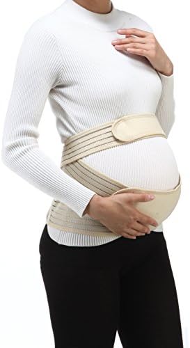 HAPPY MOMS Maternity Belly Support Belt - Give plus Support to your belly and back during and post pregnancy, Breathable Abdominal Binder, Comfortable To Wear Underneath Clothes, Size S M L XL