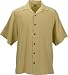 Eagle Dry Goods Carnival Men's Herringbone Silk Camp Shirt. SH