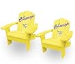 FREE SHIPPING! 13734 Lohasrus 2 Kids Patio Chair MM20122, Yellow Painted, Free Drawing Book. Gift for Children's Day!