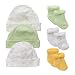 Gerber Cap and Socks 6 Piece Neutral Set- Green