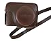 Camson Leather Vintage Case for Canon PowerShot G15, G12, G11, G1x (Dark Brown)