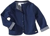 from bellybutton Bellybutton Jersey Jacket Baby Jacket (6 - 9 Months, Light Grey Melange/ Dark Blue Striped) (Model 10343-70344-74)