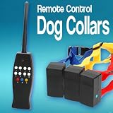 New Wireless Remote Control Dog Anti-Bark Barking Training Shock Collars for 3 Pet dogs