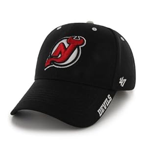 NHL New Jersey Devils Frost Adjustable Cap, One Size, Black