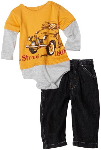 Baby Rebels Baby-boys Newborn Built Strong Like Dad Creeper and
