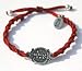 Twisted Red Woven Charm Bracelet for Protection