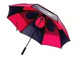 Gustbuster Pro Series 58 Ladies Umbrella Burgundy/Black Style 5 Rubber Handle