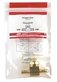 ZURN/QEST QQV466XNPK1 PEX BRASS STRAIGHT STOP VALVE 3/8 x 3/8