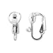 Sterling Silver Clip-On Earring Component Finding