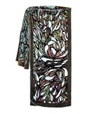Silk Velvet Long Scarf - Stained Glass, 13"x63"