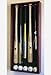 5 MLB Baseball Bat Display Case Cabinet Holder Wall Rack w/ UV Protection - Lockable