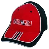HAT CAP DALE EARNHARDT JR 8 BUDWEISER NASCAR FLEX FIT 7 1/8 RACE RACING RED BLK