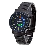 Produkt-Bild: DeTomaso Herren-Armbanduhr XL Spacy Timeline Rund Schwarz Digital Edelstahl beschichtet G-30730B