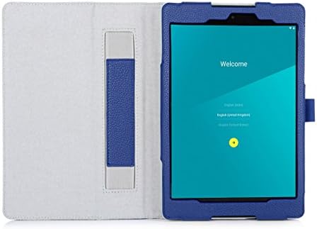 ProCase Google Nexus 9 Case - Bi-Fold Flip Stand Cover Case exclusive for 2014 HTC Google Nexus 9 Tablet (8.9 inch), with Hand Strap, Corner Protection, bonus procase stylus pen included (Navy Blue)