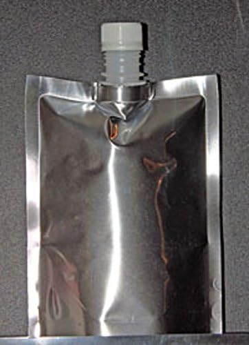 (10) 6" x 7.5" x 5" Silver Stand Up Spout Bag