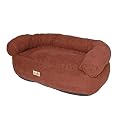 Luxury Sofa Dog Bed - Chocolate, medium