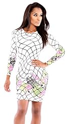 Sexy Long Sleeves Plaid Print Polyester/Spandex Bodycon Dress 