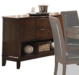 Homelegance Avalon Dining Room Sideboard, Brown Cherry