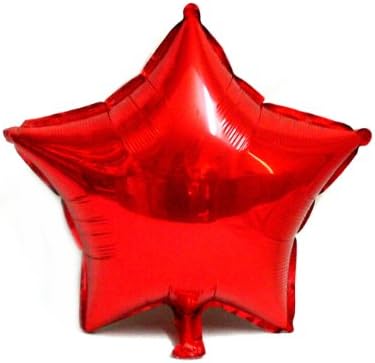 PartynBalloon ™ 24 inches Red Star Celebration Party Helium Balloon P0091 Mobile Phone Apps Special Edition