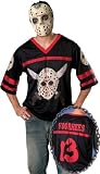 Mens Halloween Costumes Licensed Friday the 13th Movie Jason Hockey Jersey with Mask Theme Party Outfit