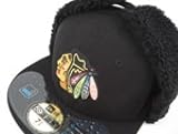 Mens Chicago Blackhawks Dog Ears Fitted Cap - 7 1/4