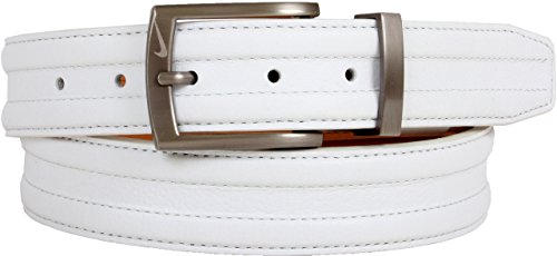 Nike Basic Tripunto G-Flex Belt (White, 34)