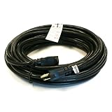 Buy 2 Pack! 50 Ft 14 Gauge Heavy Duty Black Extension Cords For Shop, Stage and More! by DiyAVSupply